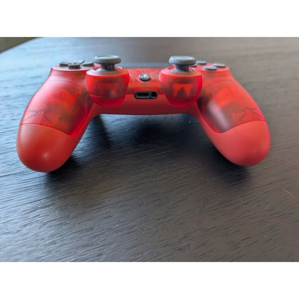 Sony Playstation PS4 DualShock Wireless Controller Rare Clear Red OEM (Tested)